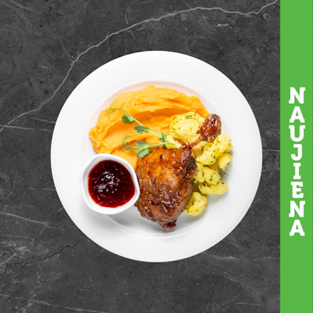 Antienos Confit su bruknių padažu 