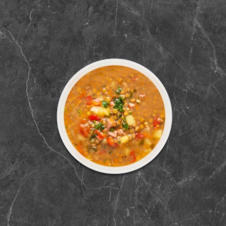 Lentil soup with vegetables