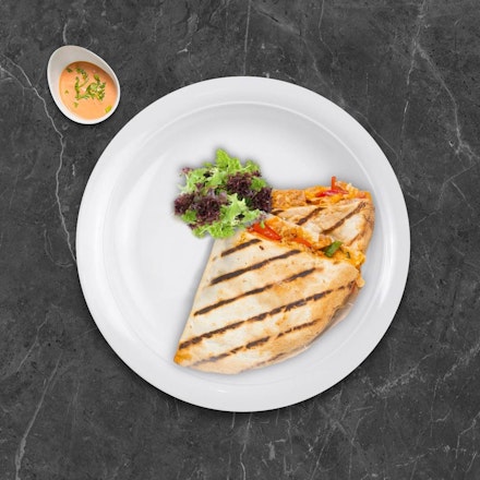 Quesadilla with Texas BBQ chicken