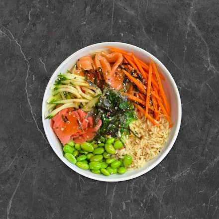Donburi su sūdyta lašiša