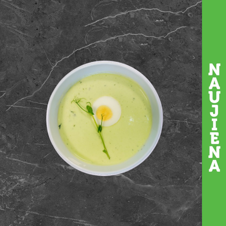 Cold avocado - cucumber soup