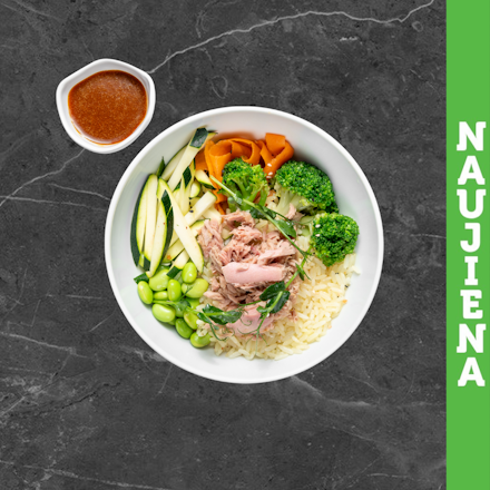 Žaliasis bowl su tunu