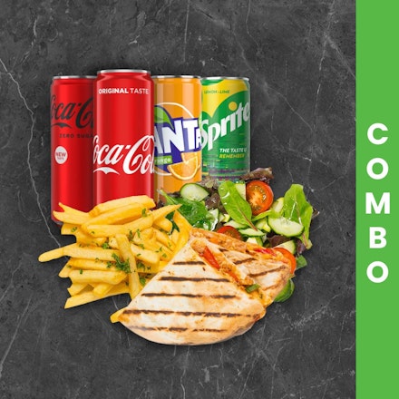 Combo- Quesadilla with Texas BBQ Chicken