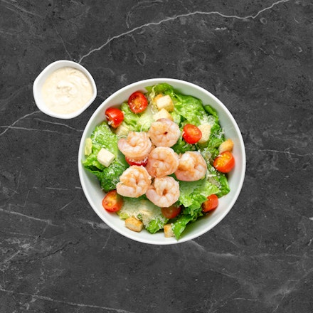 Caesar salad with shrimps