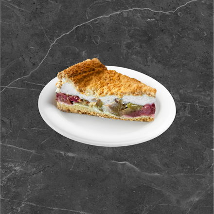 Rhubarb and Meringue Cake