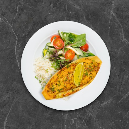 Lašiša su brunoise pagalve