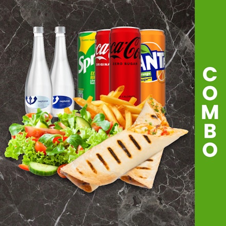 Combo Tortilla with Texas BBQ chicken